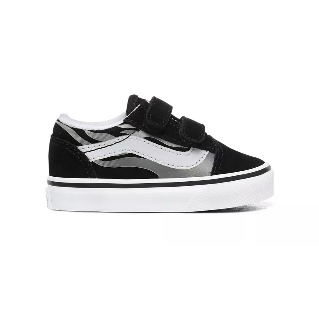 black and white vans leather