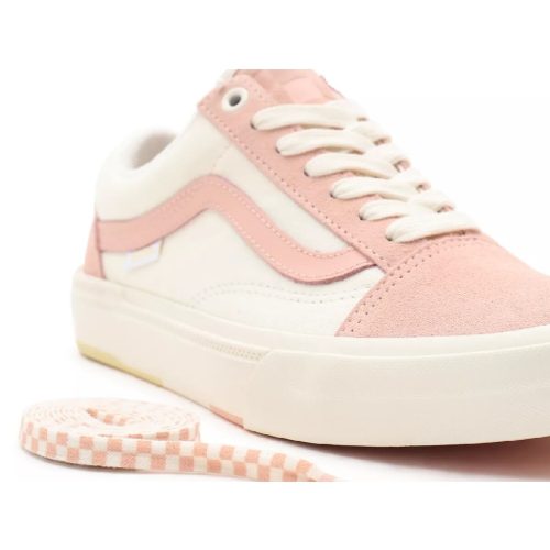 vans old skool bmx peach & marshmallow skate shoes